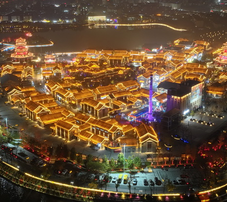 河北沧州：流光溢彩大运河畔