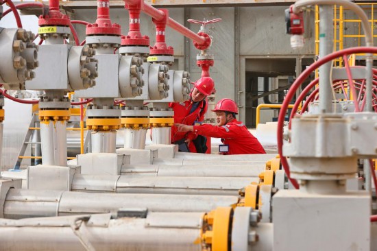 塔里木油田柯克亚储气库开阀采气